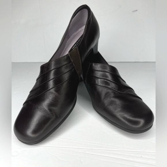 Beautifeel Womens Anne Black Leather Pump Heels Size 7 - Picture 9 of 11